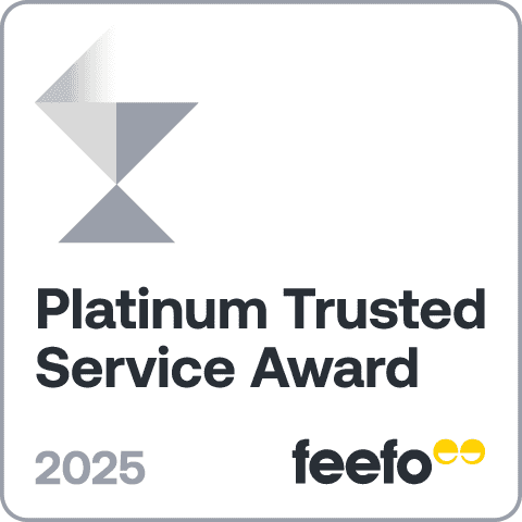 Feefo Platinum Service Award 2025
